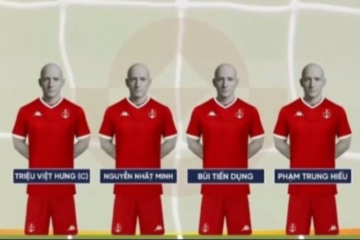 难绷！越南V1联赛更换出场动画但没拍好动态照，转播显示全是假人