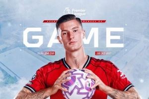 期待英超首球！舍什科社媒晒个人海报，预热对阵富勒姆比赛