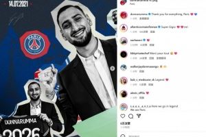 曼城新援多纳鲁马社媒晒照告别巴黎：感谢你们所做的一切